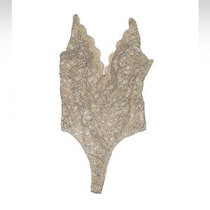 Leith Lace Nude Bodysuit - Size S